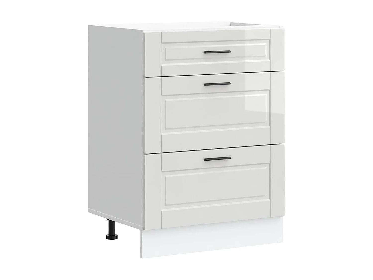 Mobiletto da cucina "Porto" Bianco lucido in legno ingegnerizzato