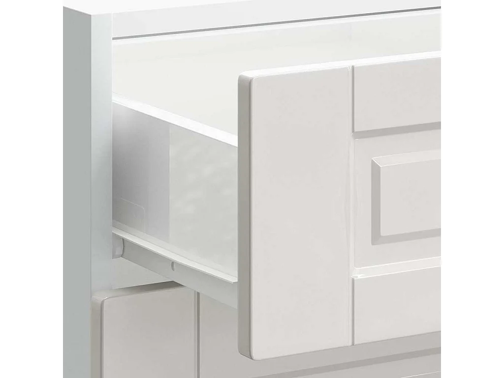 Mobiletto da cucina "Porto" Bianco lucido in legno ingegnerizzato