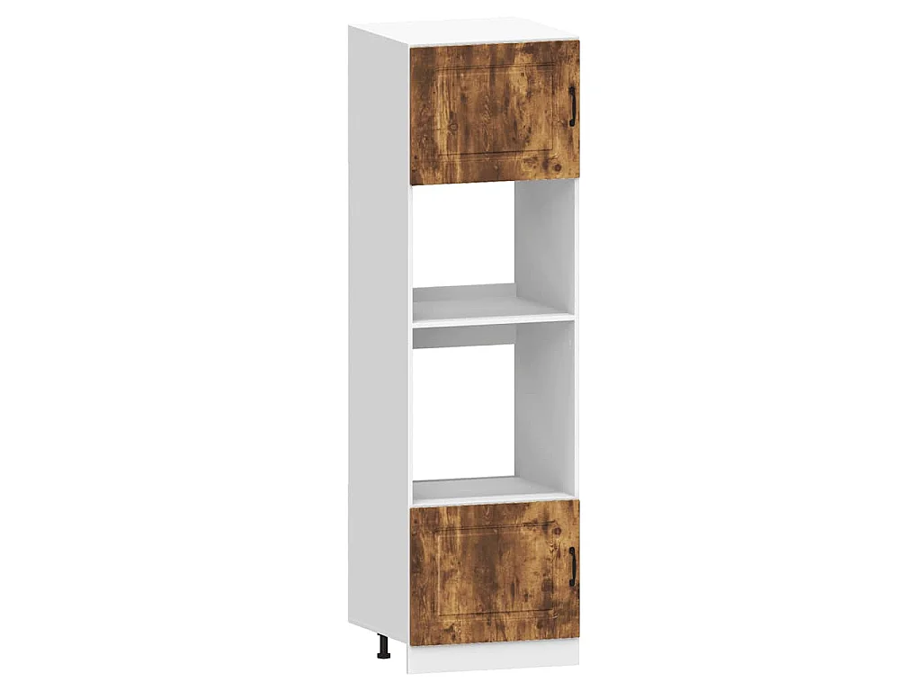 Set Mobili da Cucina 7 pz Kalmar Rovere Fumo Legno Multistrato