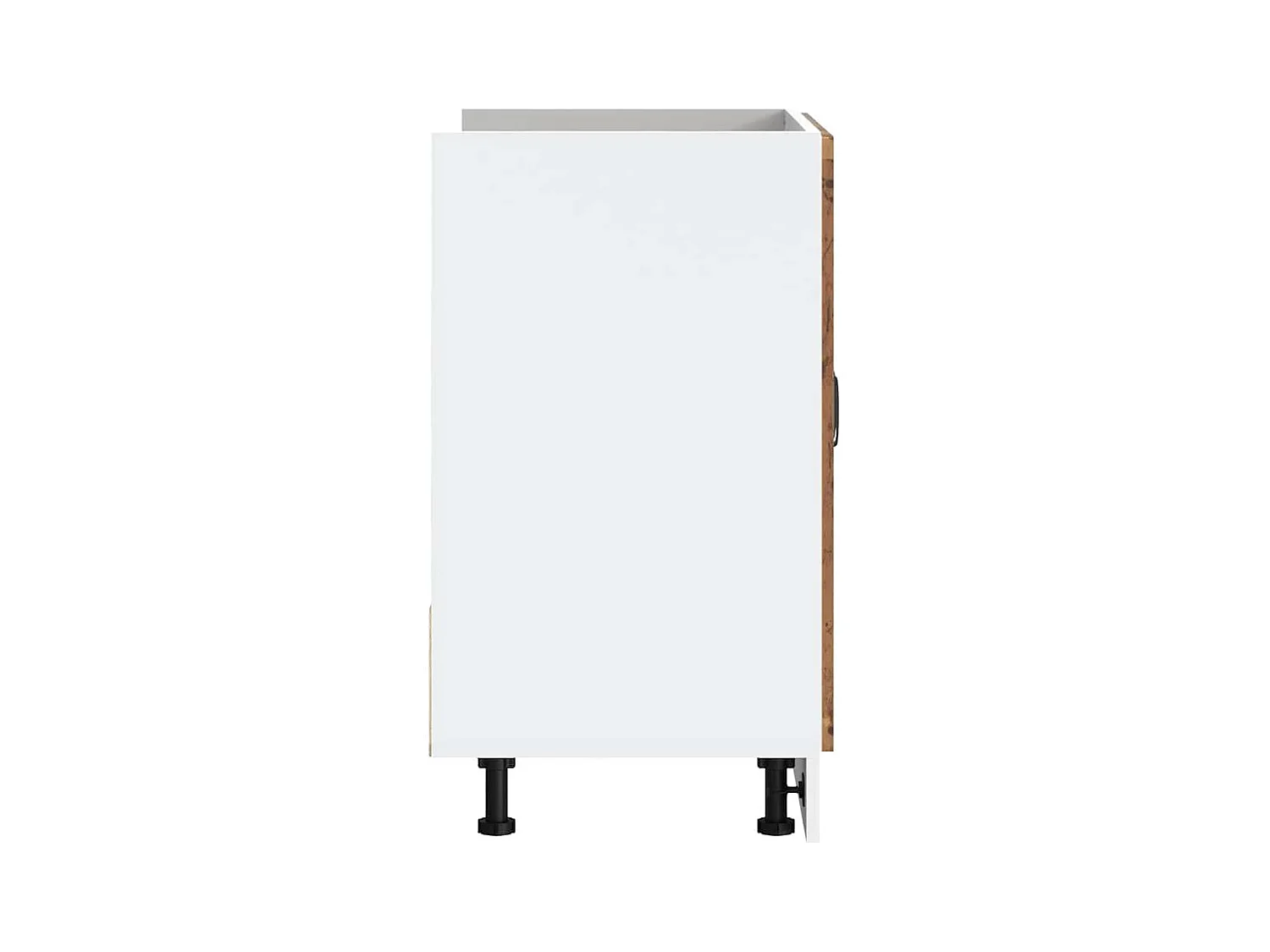 Spoelbakonderkast Lucca bewerkt hout oud houtkleurig