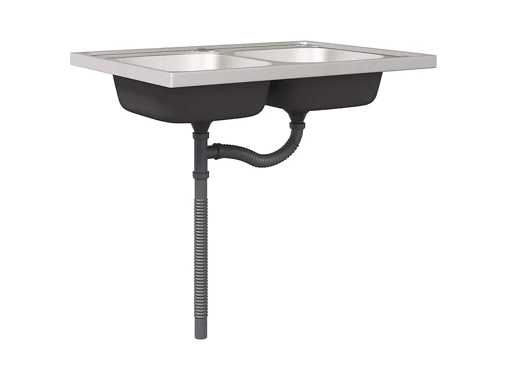 Keukenkast Kalmar Beton Grijs 80 x 46 x 81,5 cm Bewerkt hout