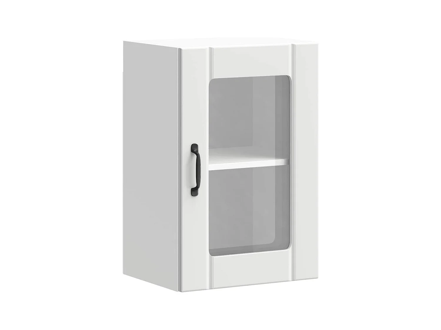 Pensile da Cucina con Porta in Vetro Lucca Bianco