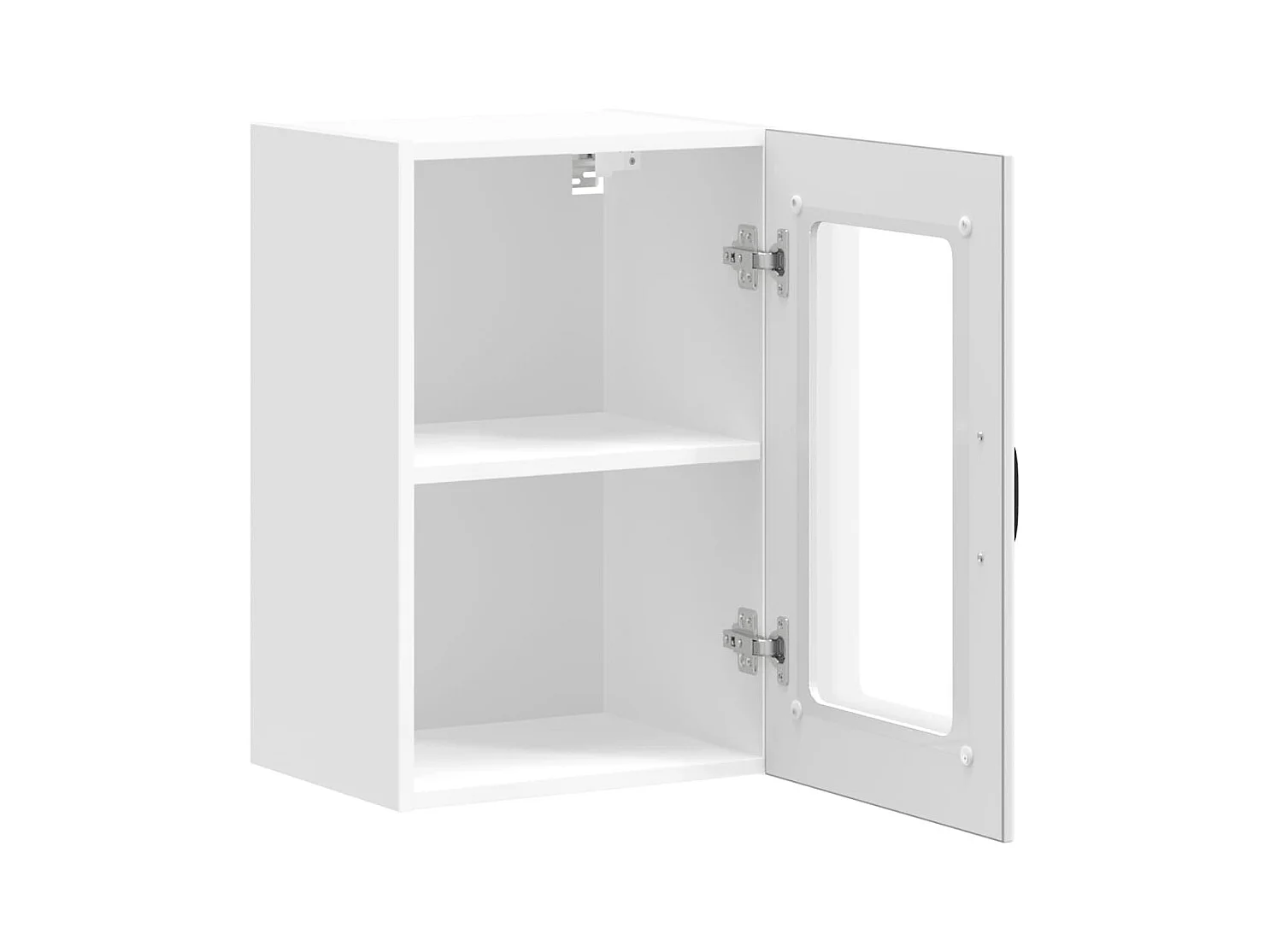 Pensile da Cucina con Porta in Vetro Lucca Bianco