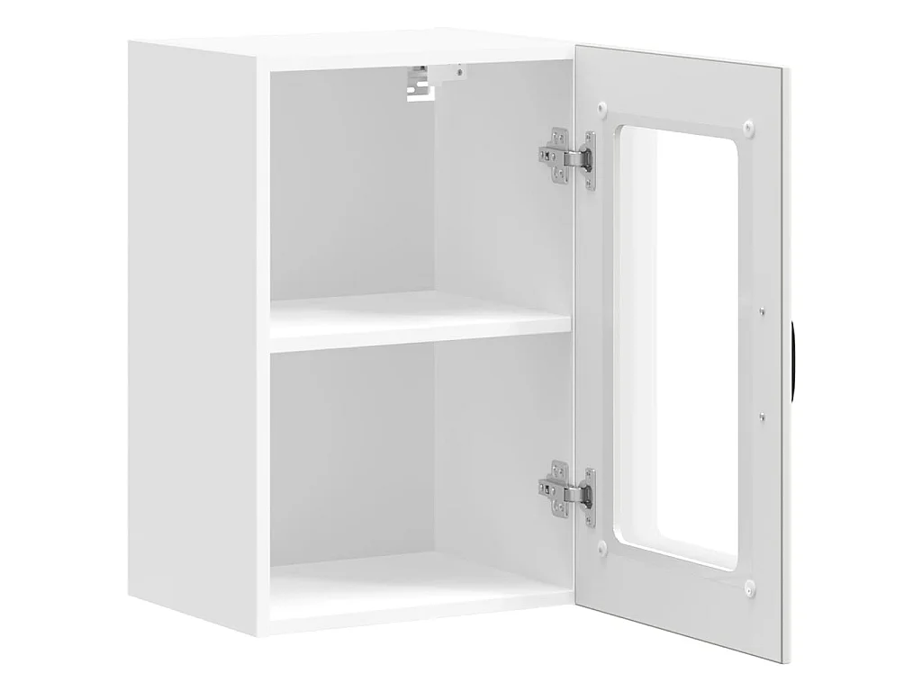Armario pared cocina puerta de cristal Lucca blanca