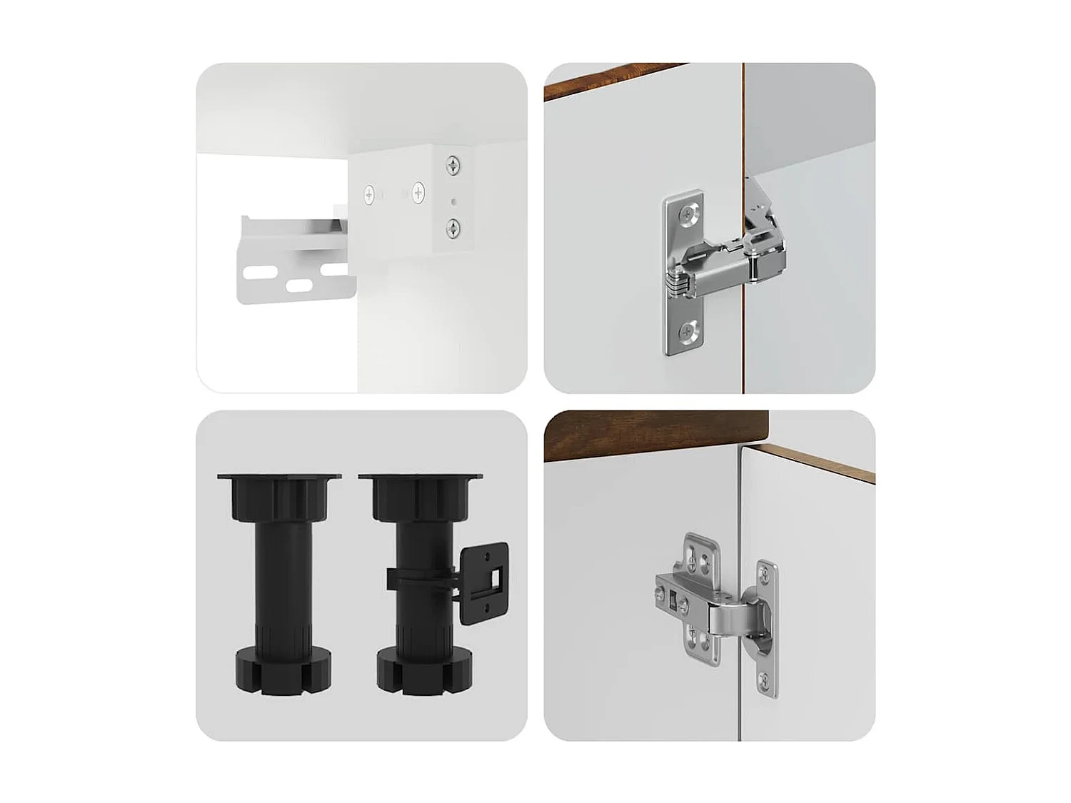 Set Mobili da Cucina 8 pz Kalmar Rovere Fumo Legno Multistrato