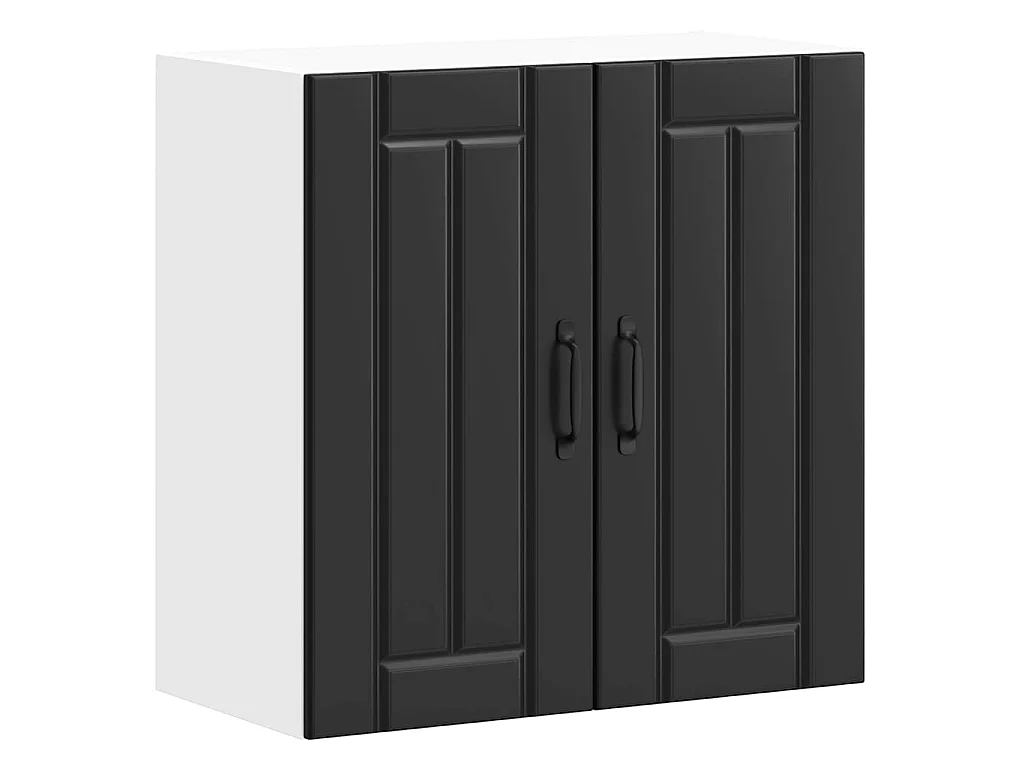 Küchen-Hängeschrank Lucca Schwarz Holzwerkstoff