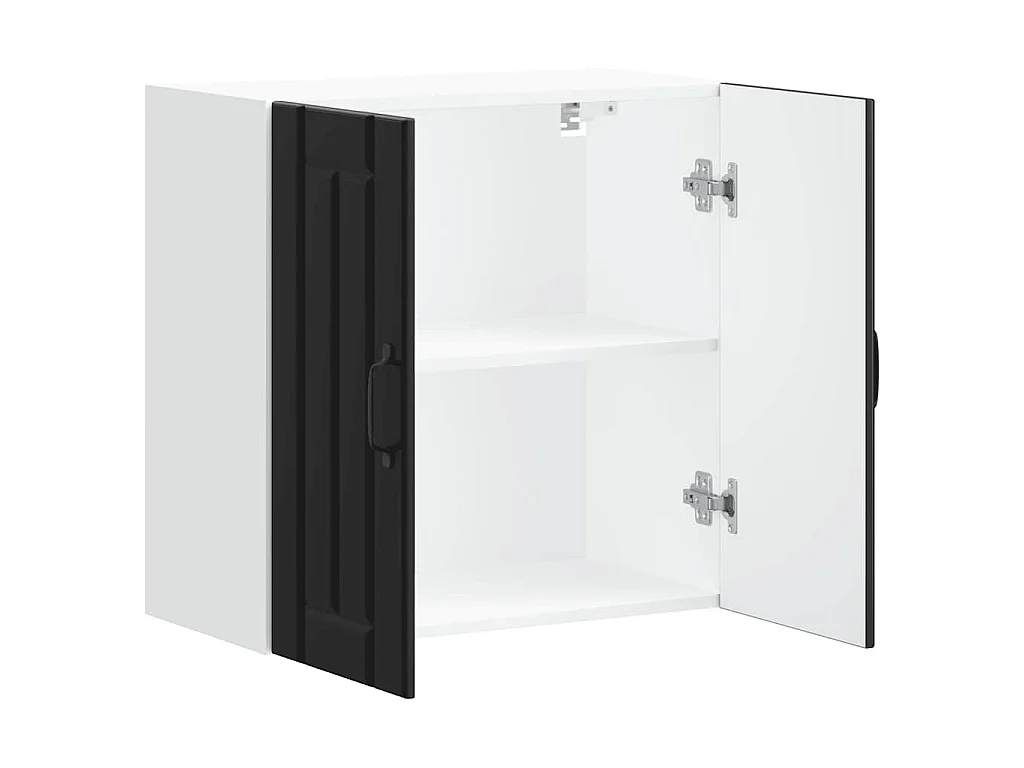 Küchen-Hängeschrank Lucca Schwarz Holzwerkstoff