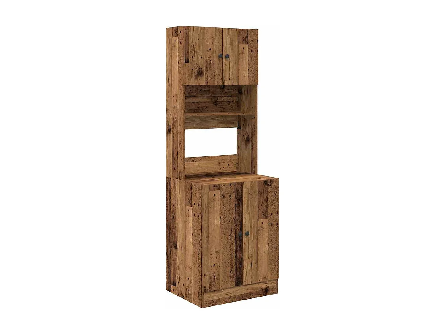 Armoire de cuisine avec étagère Bois ancien 60 x 50 x 180 cm