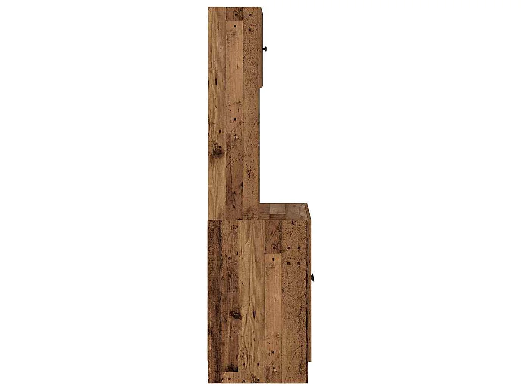 Keukenbuffet met plank 2 pcs Oudhout 60 x 50 x 180 cm