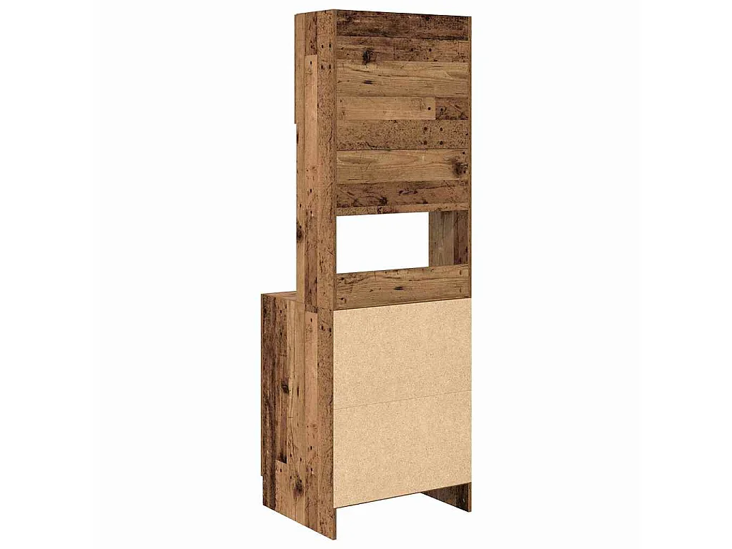 Keukenbuffet met plank 2 pcs Oudhout 60 x 50 x 180 cm