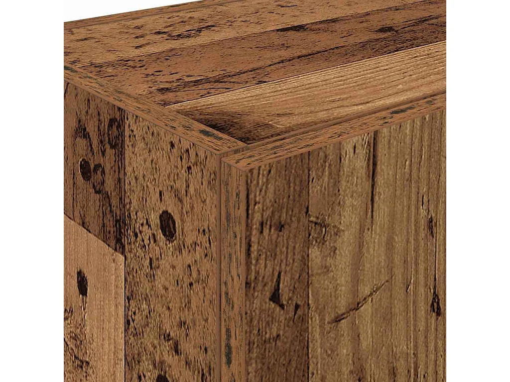 Keukenbuffet met plank 2 pcs Oudhout 60 x 50 x 180 cm