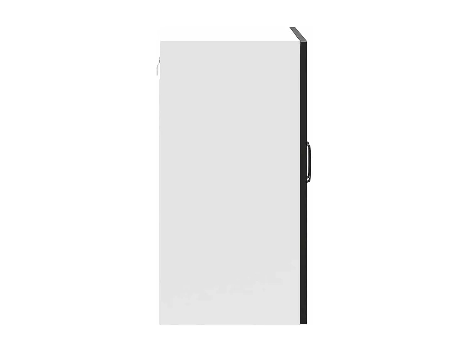 Armoire murale de cuisine Kalmar noir bois d'ingénierie