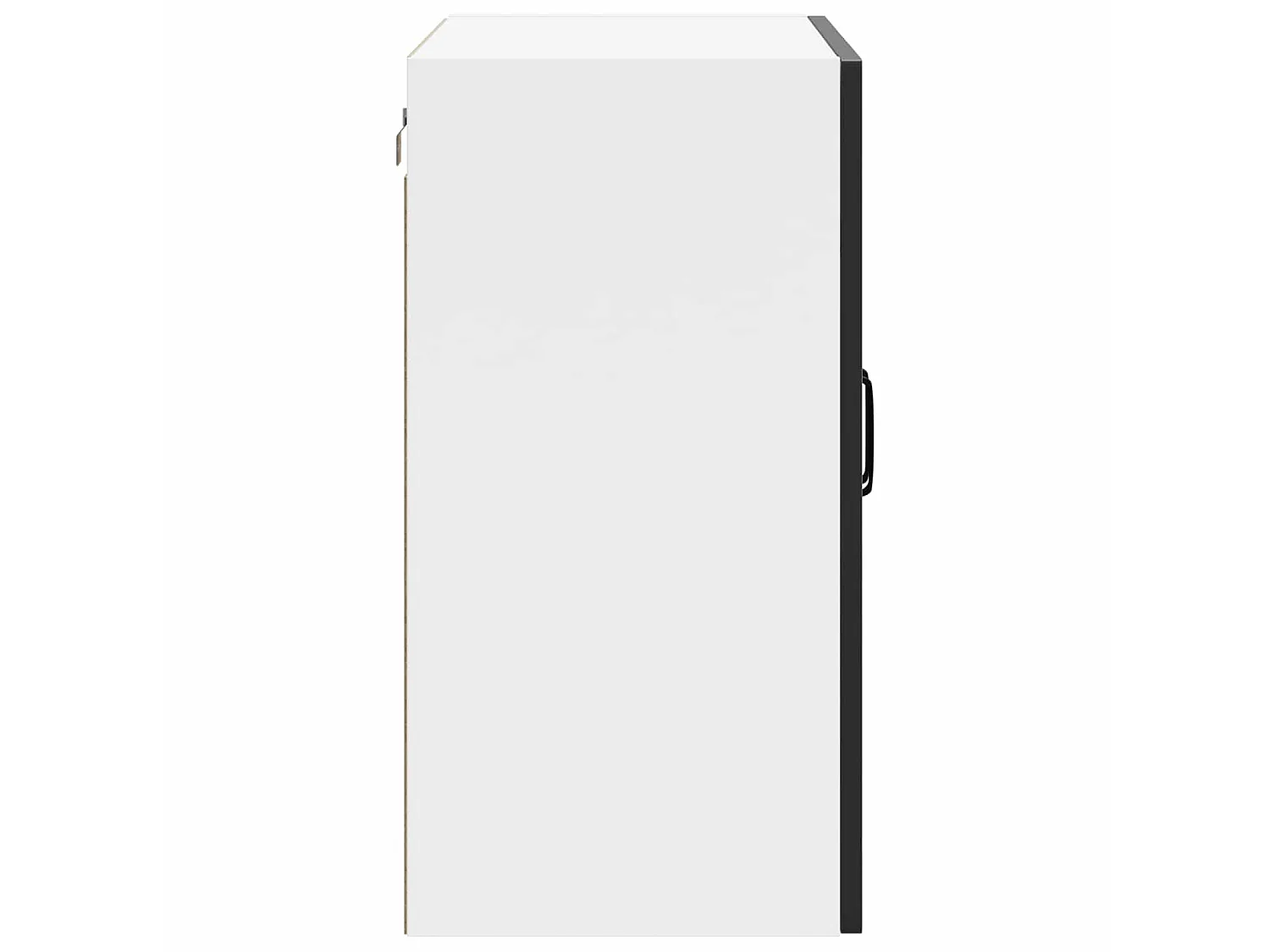 Armoire murale de cuisine Kalmar noir bois d'ingénierie