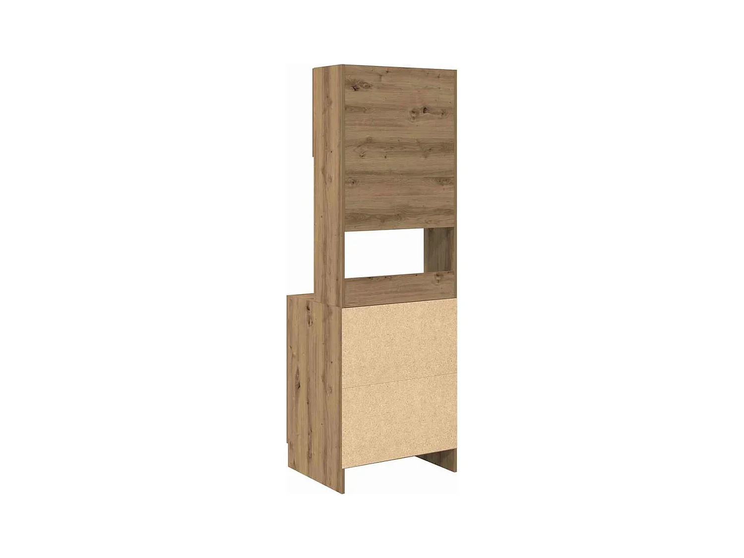 Keukenkast met plank artisanaal eikenkleurig 60 x 50 x 180 cm
