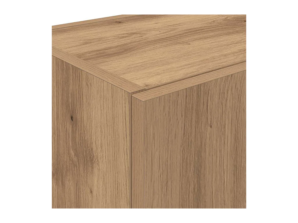 Keukenkast met plank artisanaal eikenkleurig 60 x 50 x 180 cm