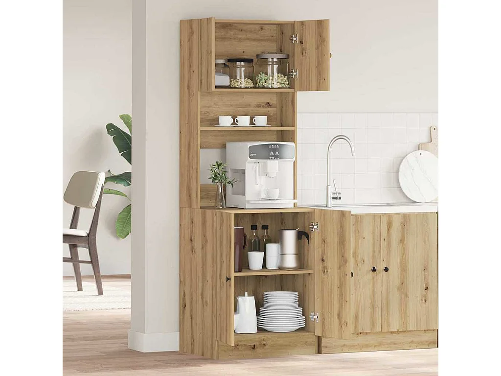 Buffet de cuisine 2 pcs Chêne artisanal 60 x 50 x 180 cm