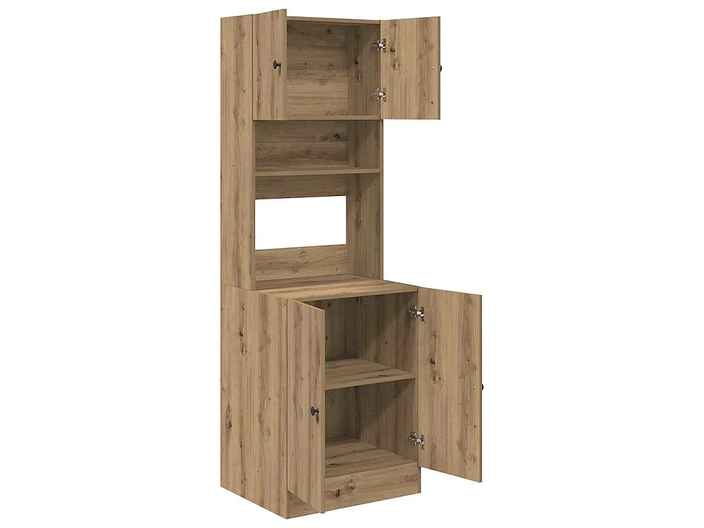 Buffet de cuisine 2 pcs Chêne artisanal 60 x 50 x 180 cm