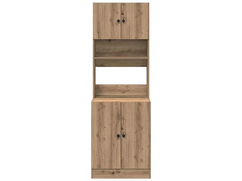 Buffet de cuisine 2 pcs Chêne artisanal 60 x 50 x 180 cm