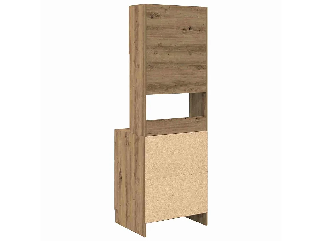 Buffet de cuisine 2 pcs Chêne artisanal 60 x 50 x 180 cm