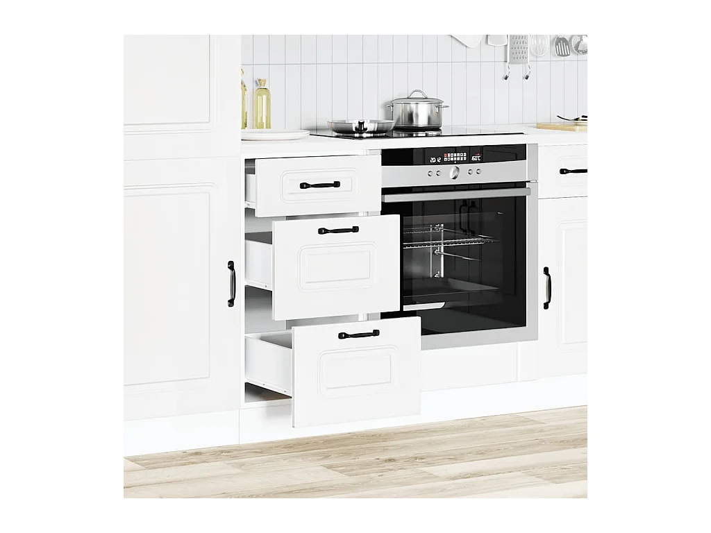 Base da Cucina Kalmar Bianco in Legno Multistrato