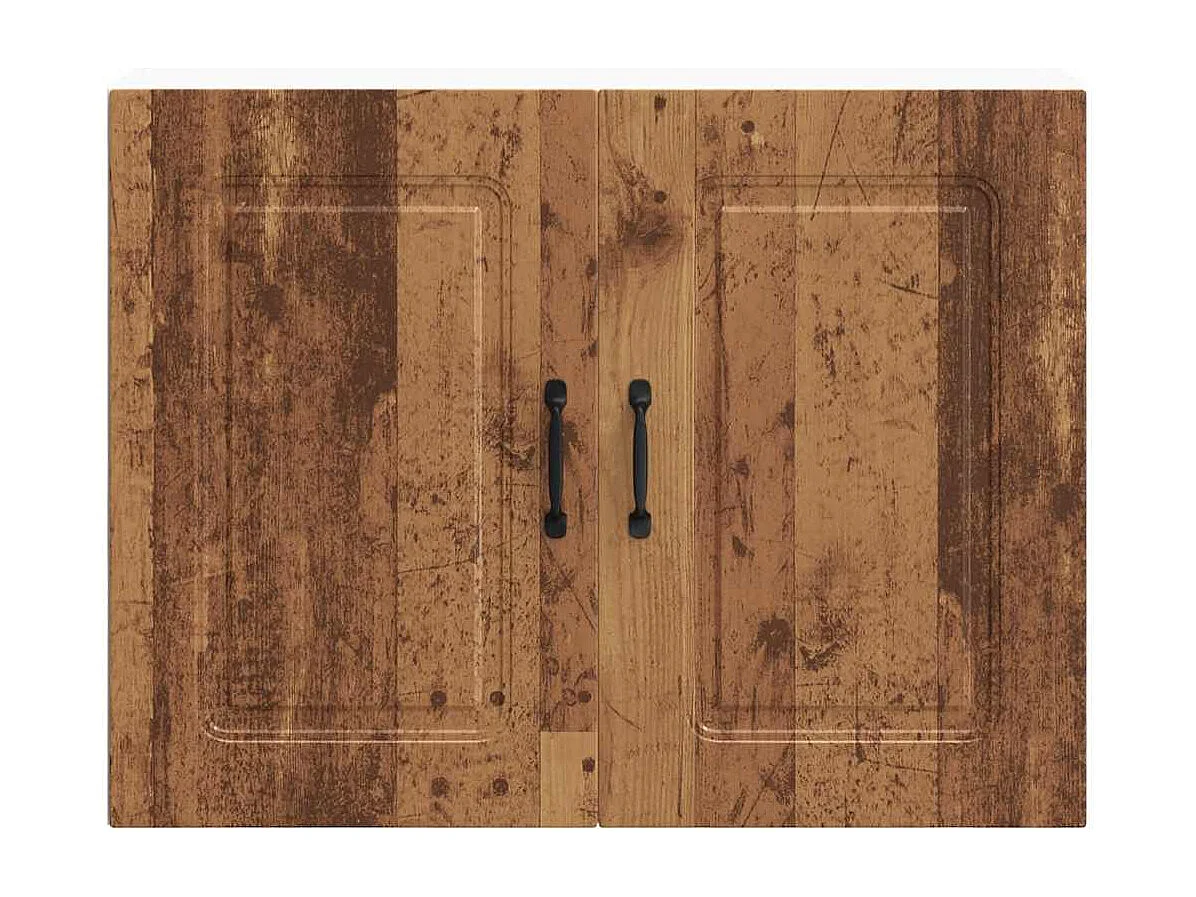 Armoire murale de cuisine Kalmar vieux bois bois d'ingénierie