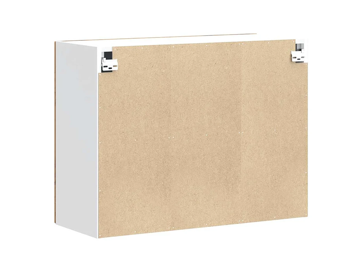 Armoire murale de cuisine Kalmar vieux bois bois d'ingénierie