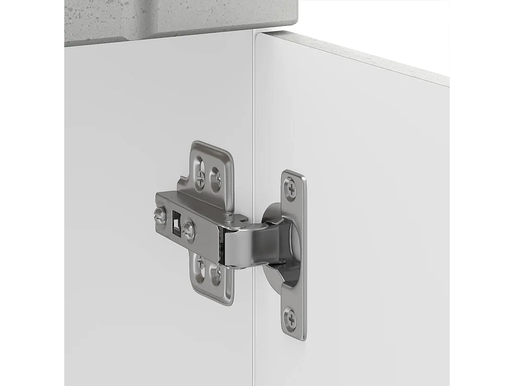 Armoire de cuisine Lucca gris béton bois ingénierie