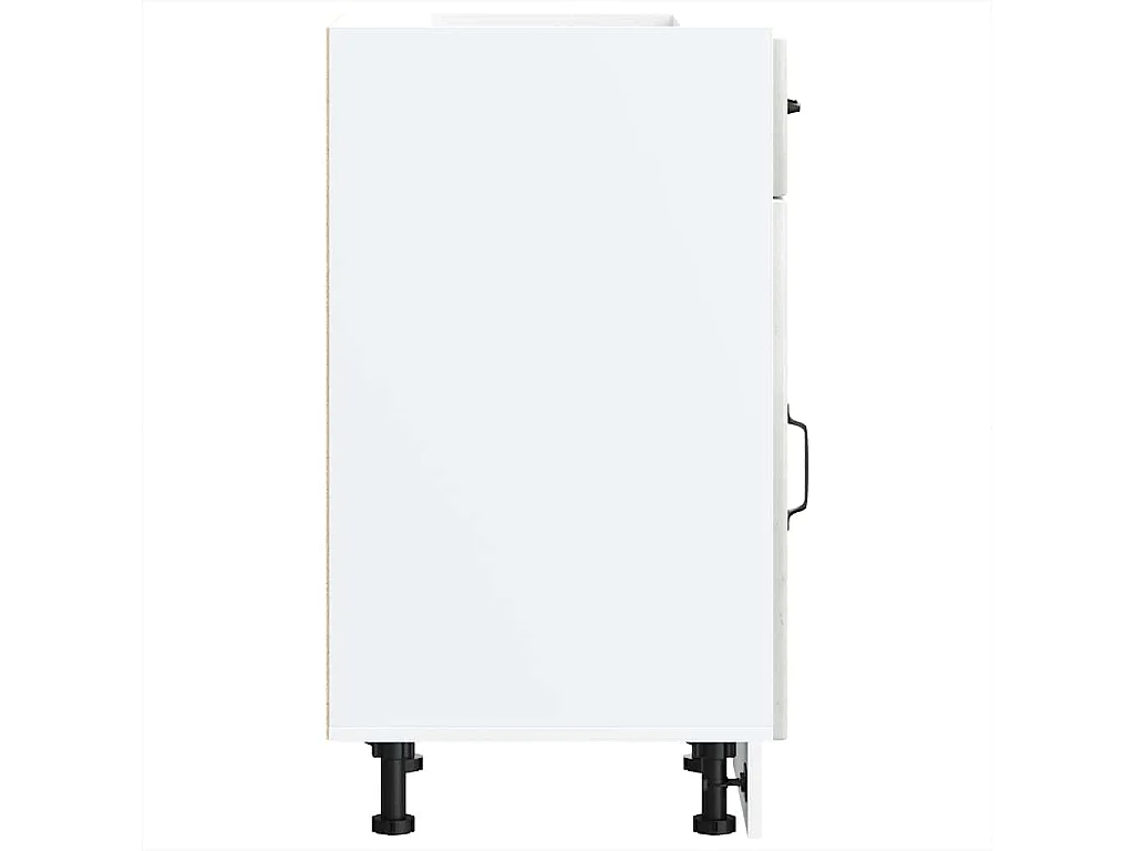 Armoire de cuisine Lucca gris béton bois ingénierie