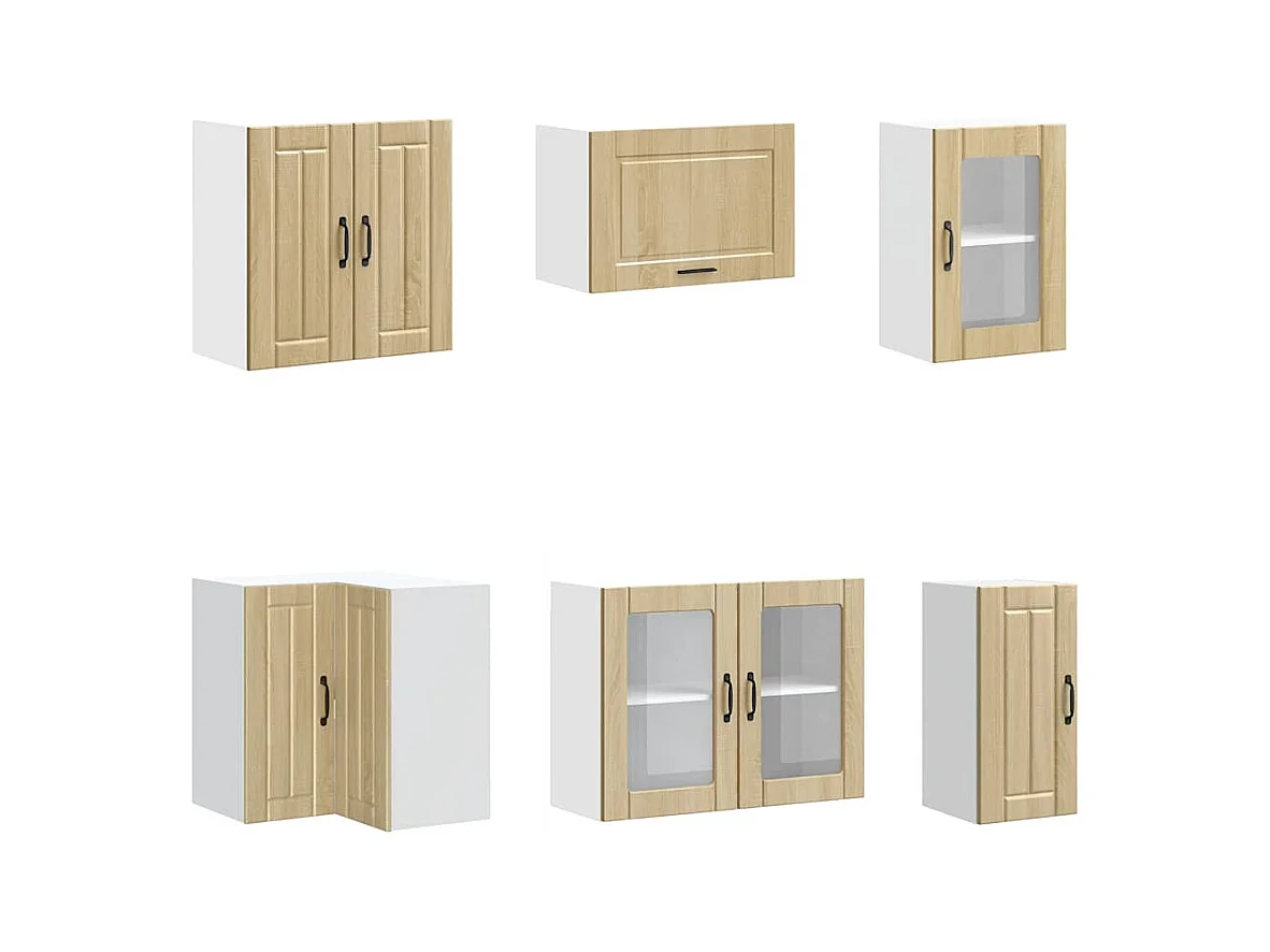 Ensemble d'armoires de cuisine 11 pcs Lucca bois d'ingénierie