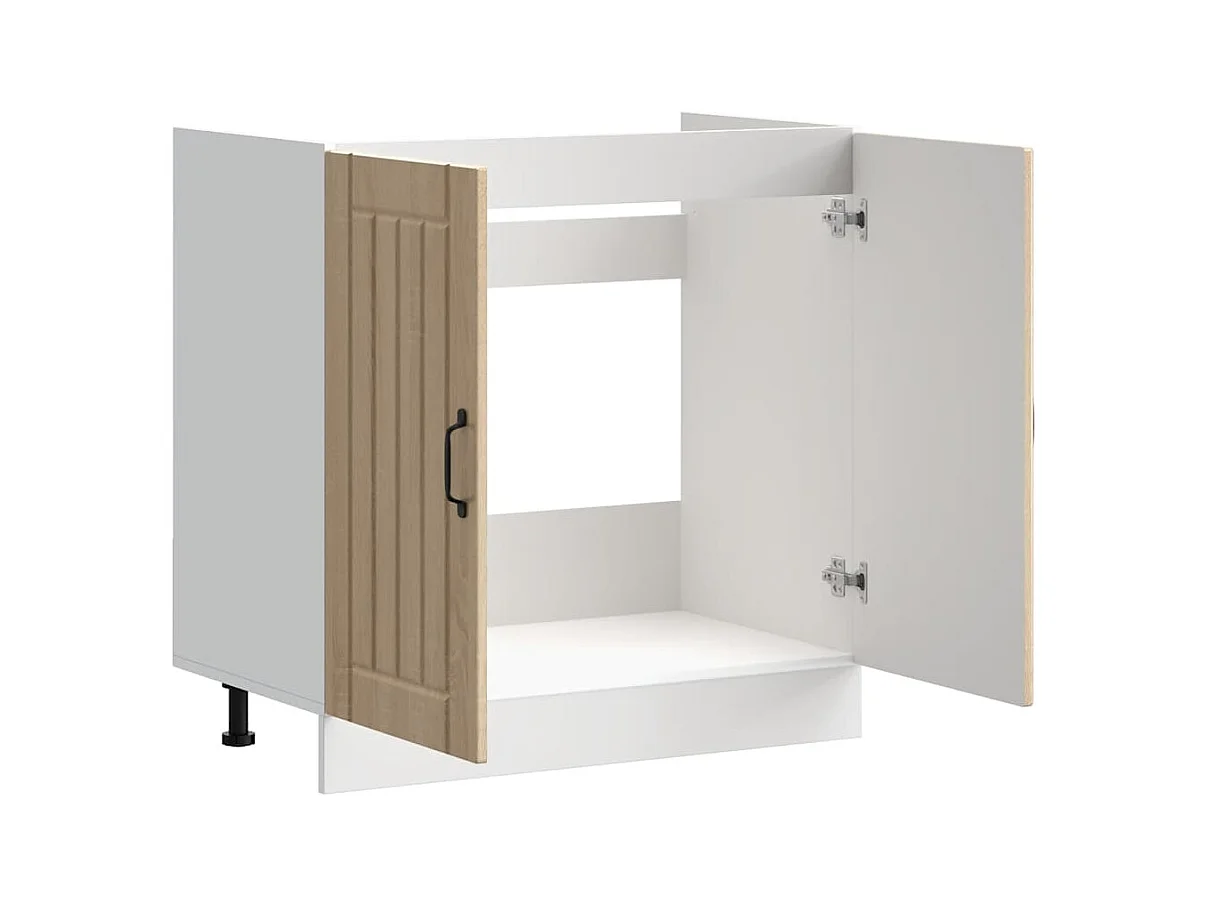 Mobile Base Lavello Lucca Rovere Sonoma in Legno Multistrato