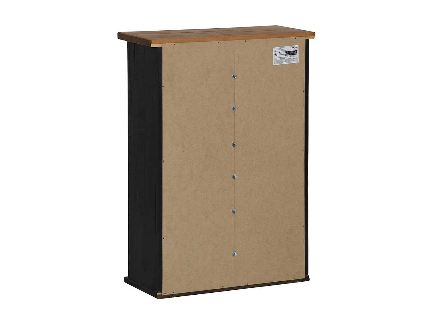 Armoire suspendue HALDEN porte coulissante noir 49x22,5x70 cm