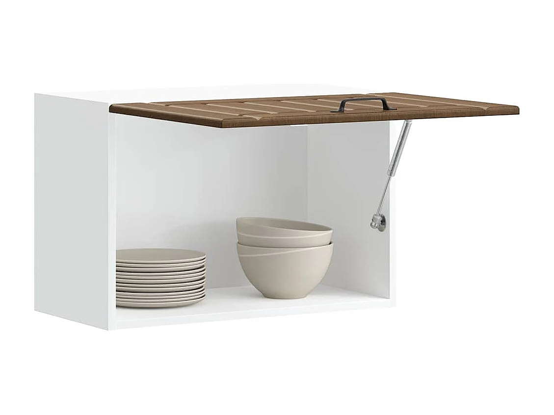 Armoire murale de cuisine Lucca chêne marron bois ingénierie