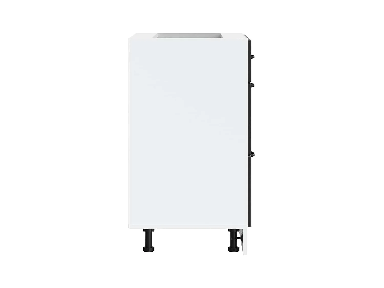 Küchenunterschrank Kalmar Schwarz Holzwerkstoff