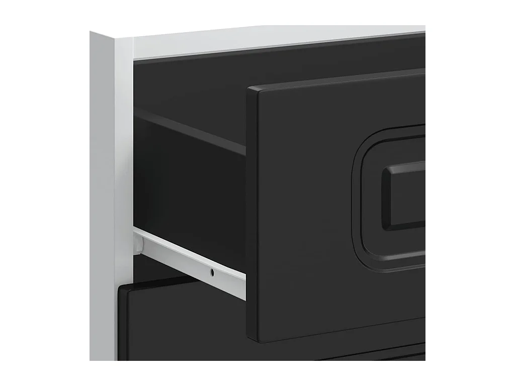 Küchenunterschrank Kalmar Schwarz Holzwerkstoff