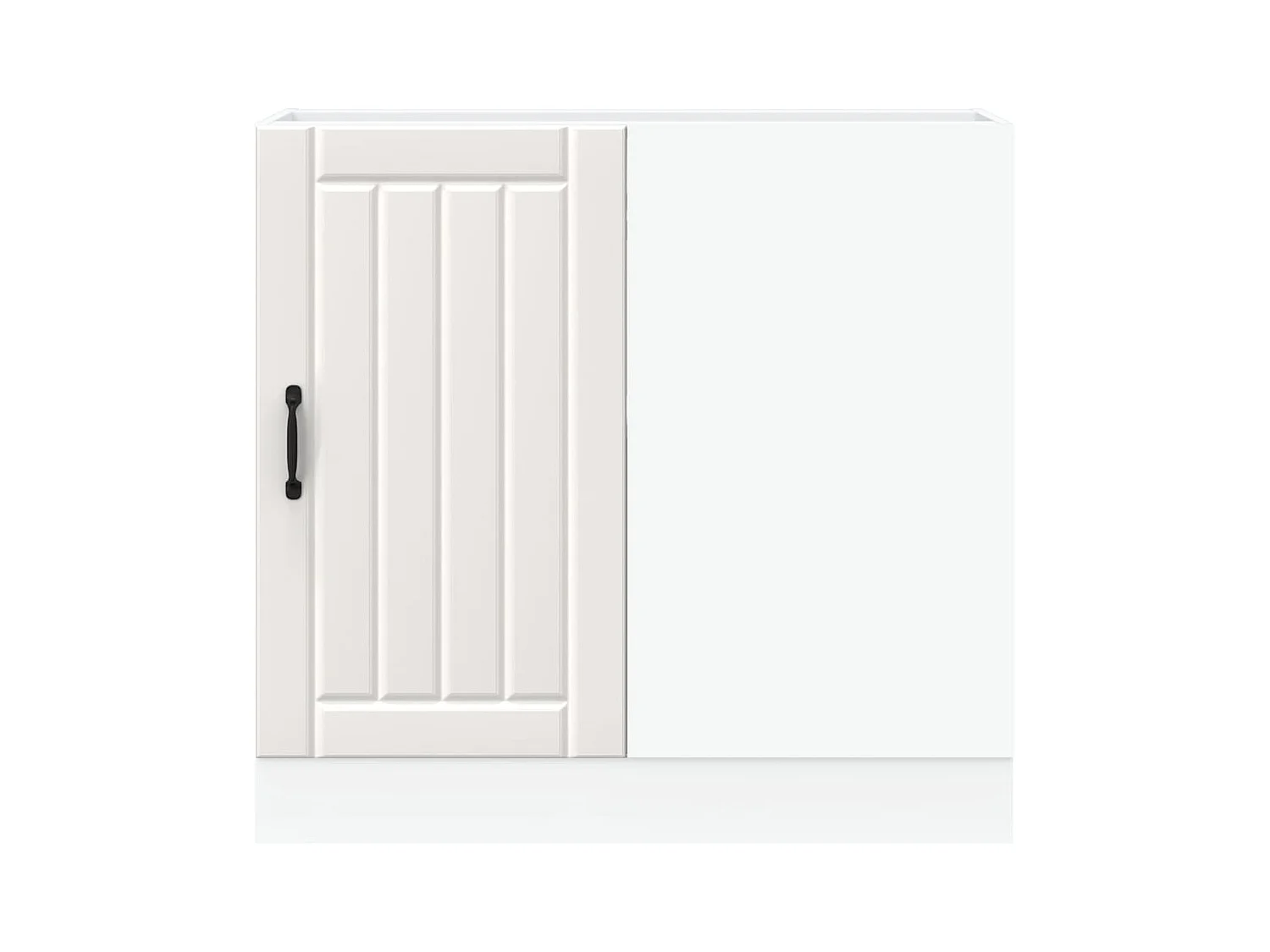 Meuble bas de cuisine Lucca blanc bois d'ingénierie