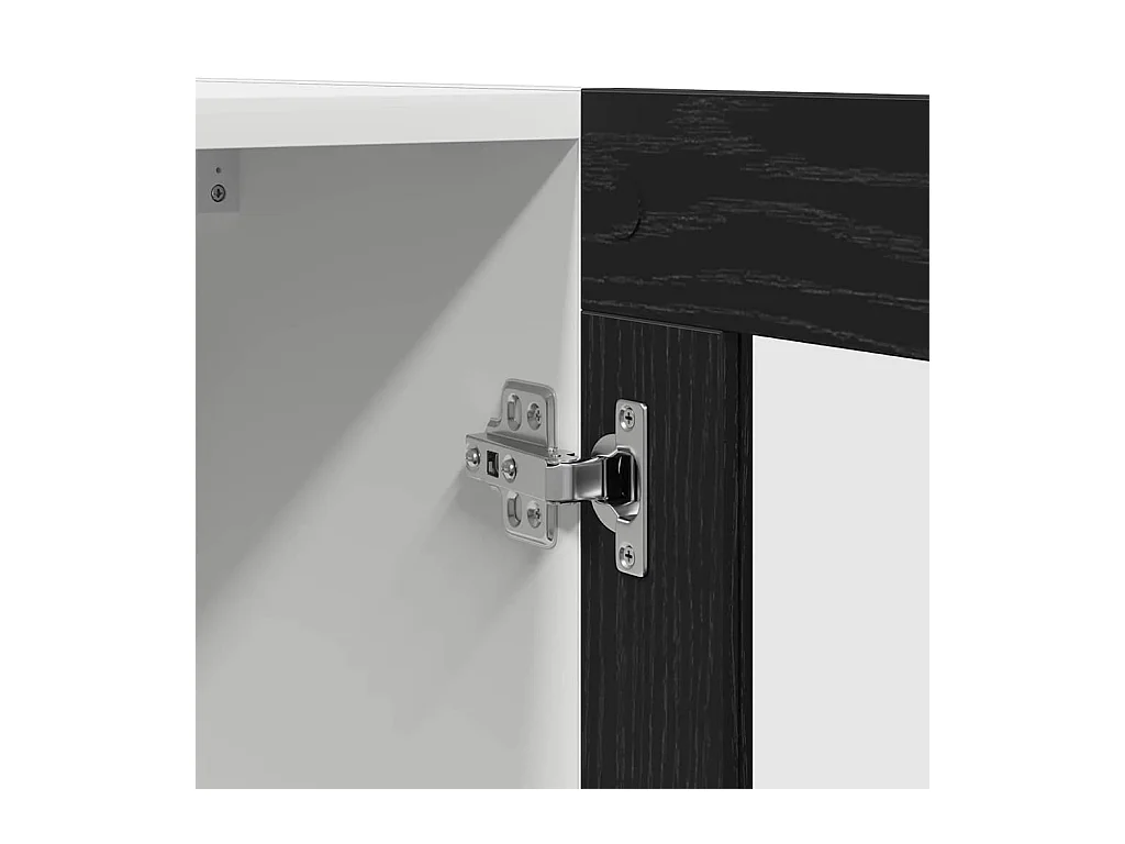 Armoire en Verre Suspendue Riga Chêne noir 60 x 31 x 60 cm