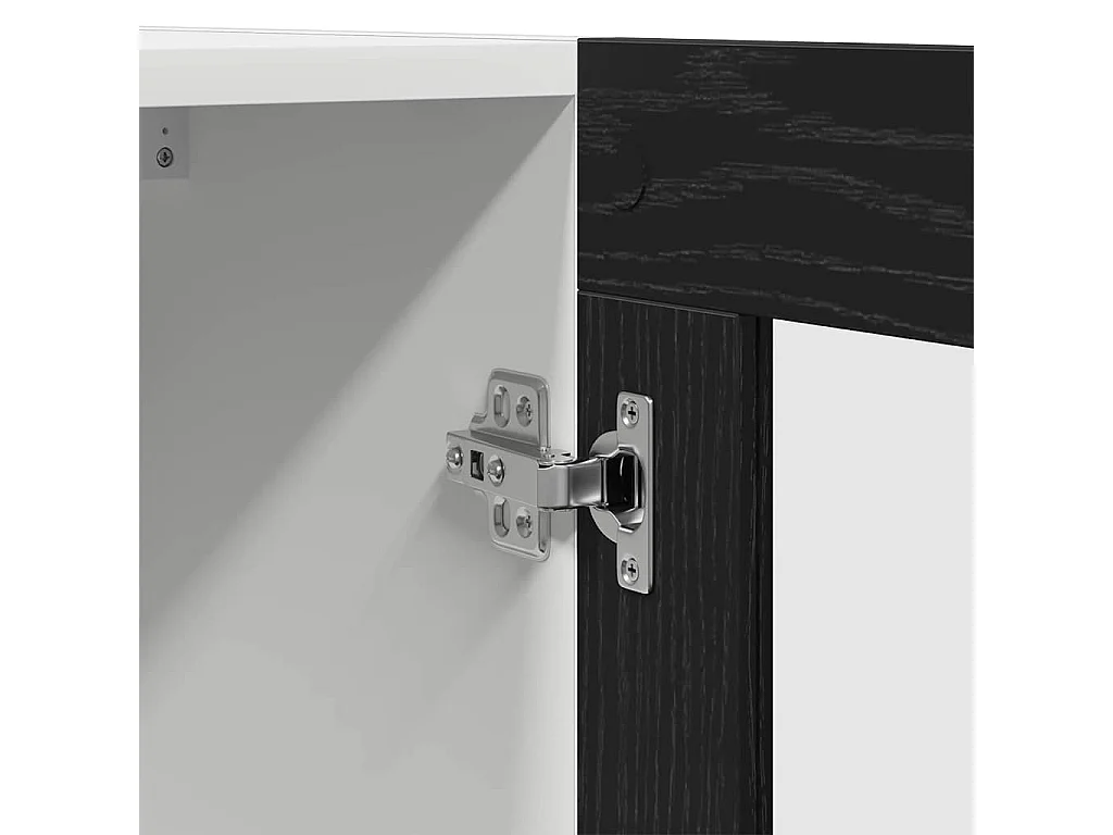 Armoire suspendue avec étagère Riga Chêne noir 60 x 31 x 60 cm