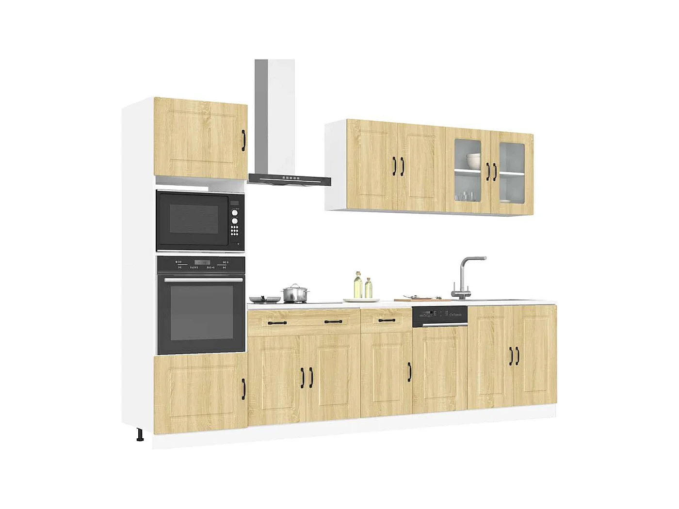 Ensemble d'armoires de cuisine 7 pcs Kalmar bois d'ingénierie