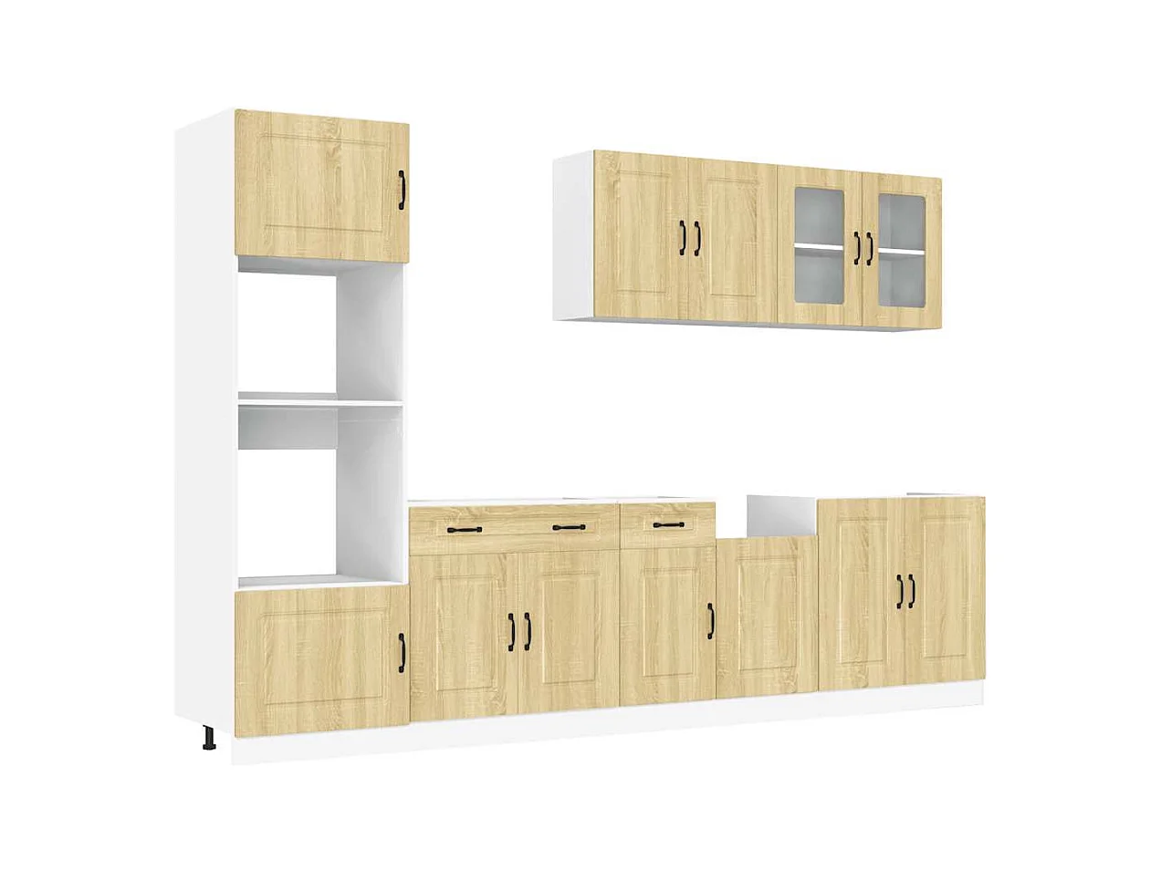 Ensemble d'armoires de cuisine 7 pcs Kalmar bois d'ingénierie