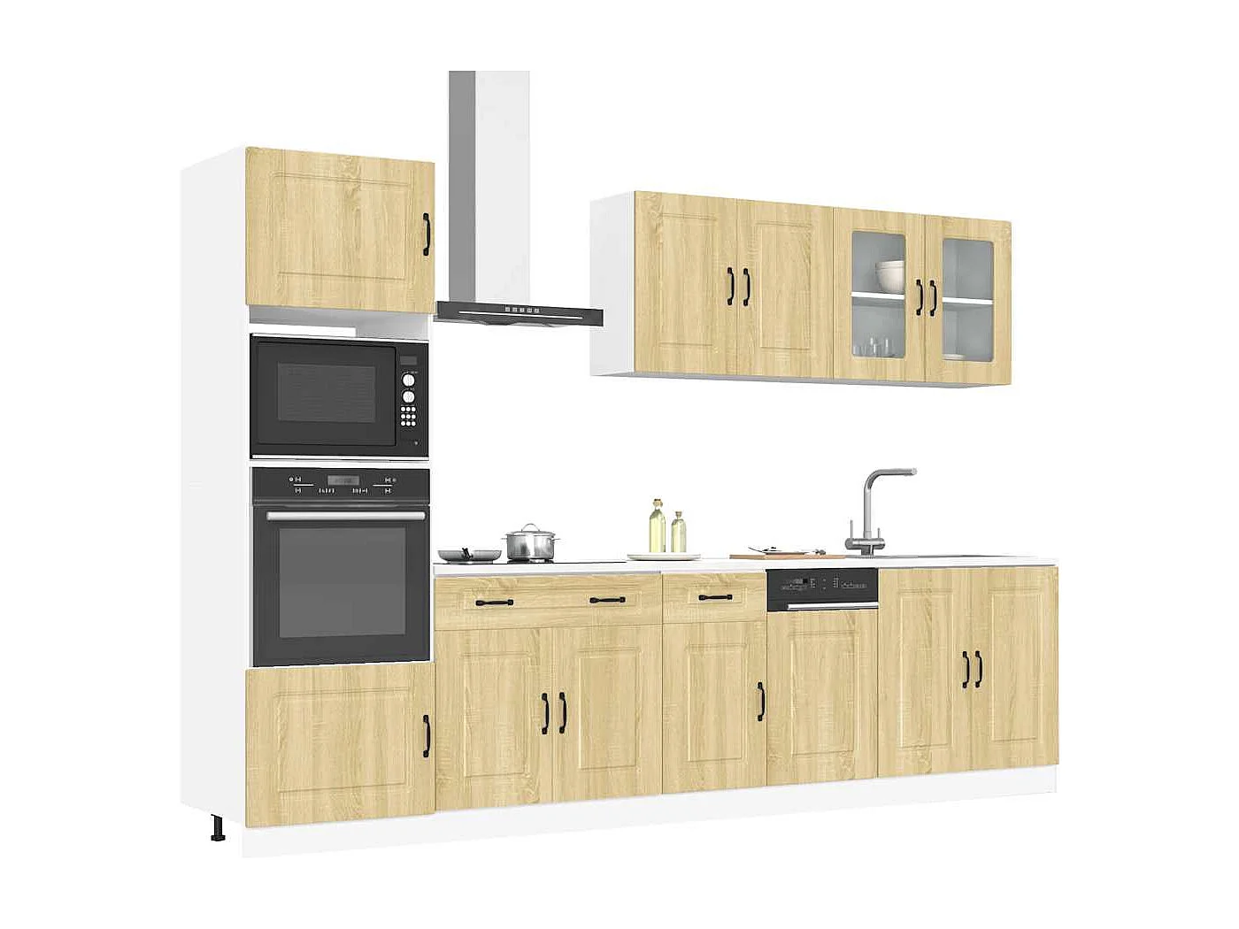 Ensemble d'armoires de cuisine 7 pcs Kalmar bois d'ingénierie