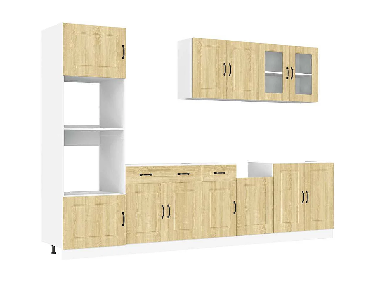 Ensemble d'armoires de cuisine 7 pcs Kalmar bois d'ingénierie