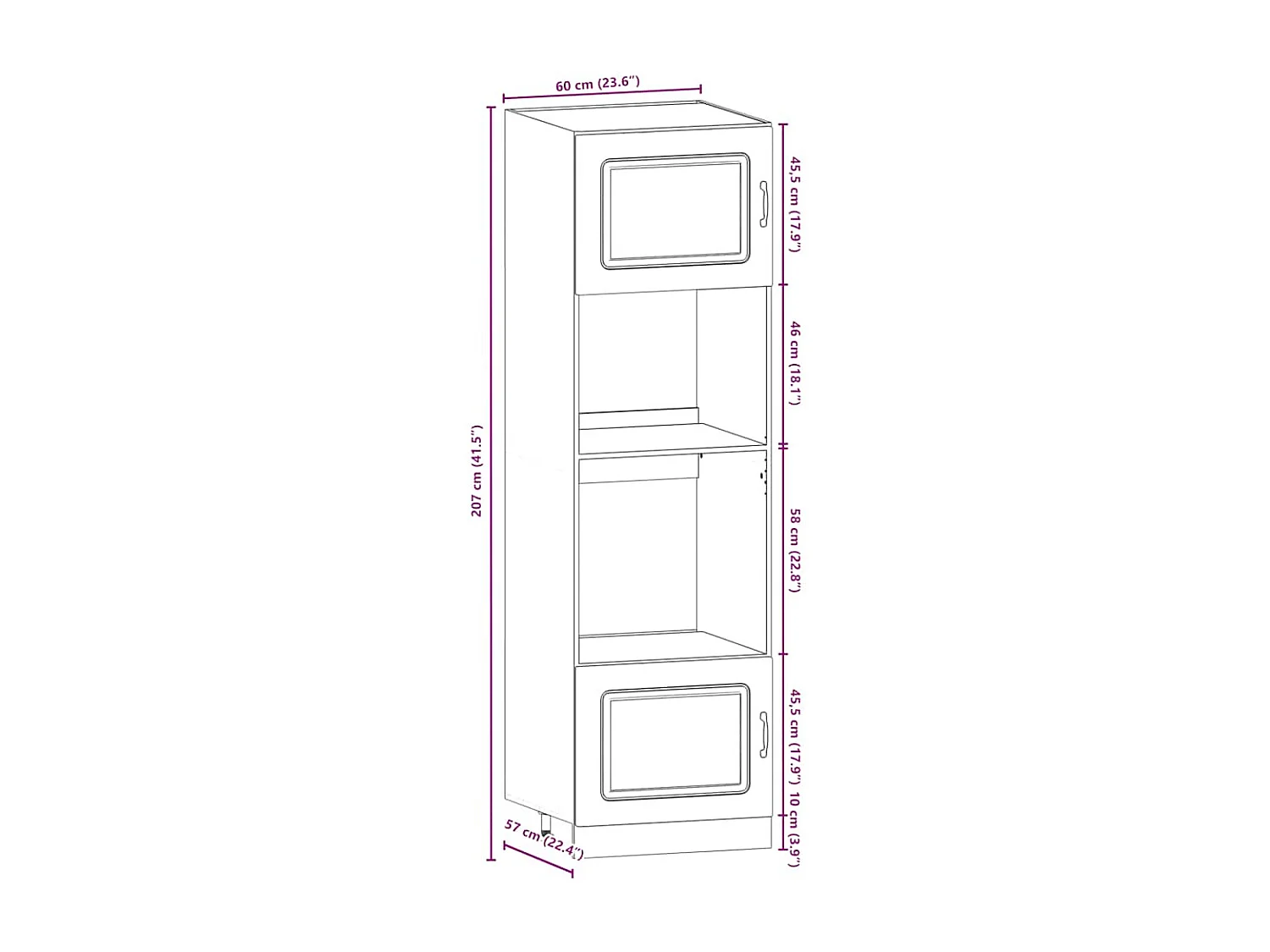 Ensemble d'armoires de cuisine 7 pcs Kalmar bois d'ingénierie