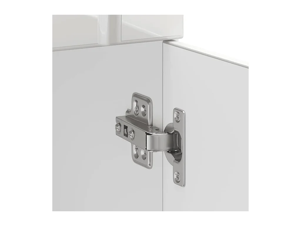 Keuken onderkast Lucca bewerkt hout hoogglans wit