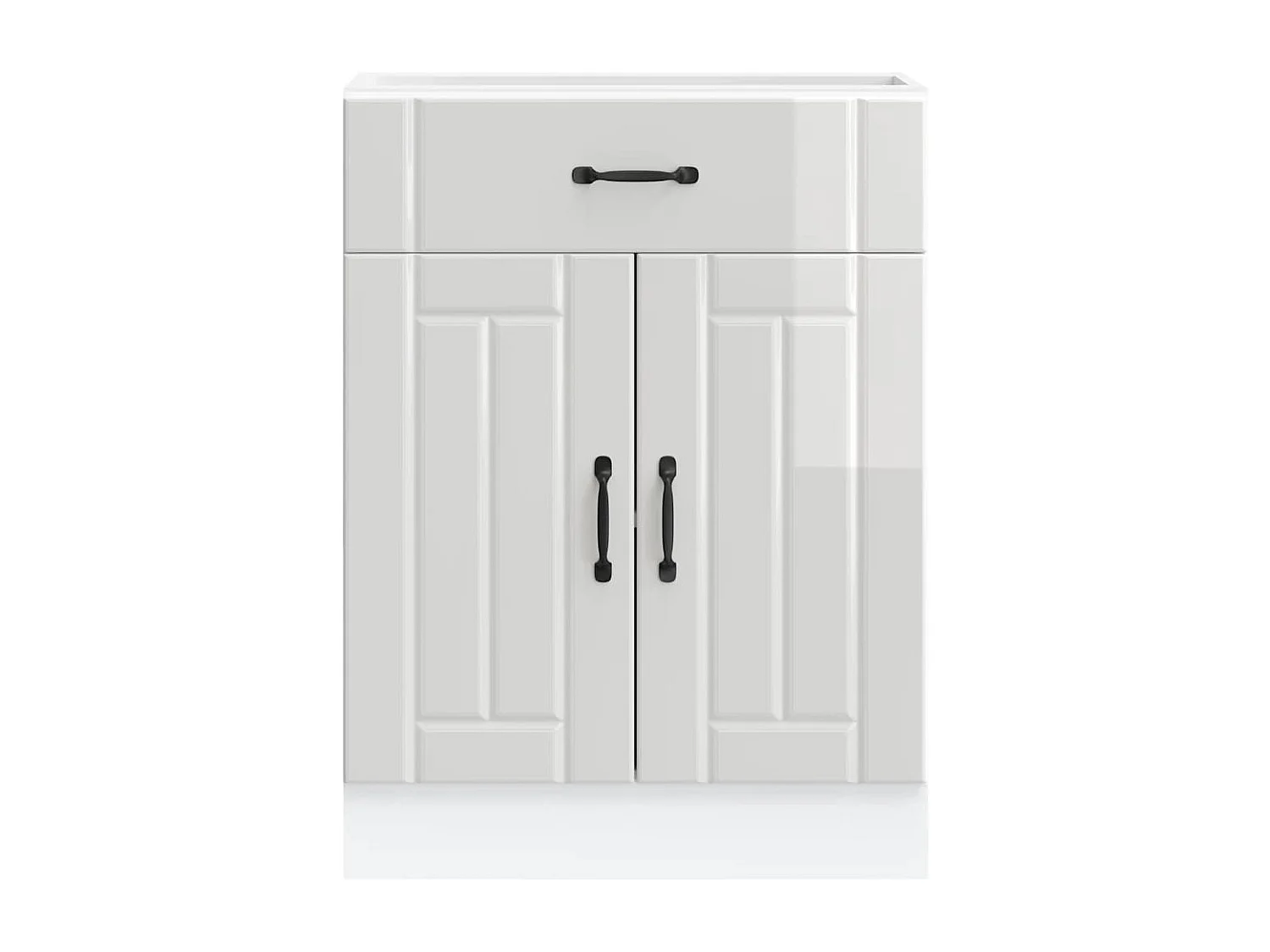 Onderkast Lucca bewerkt hout hoogglans wit