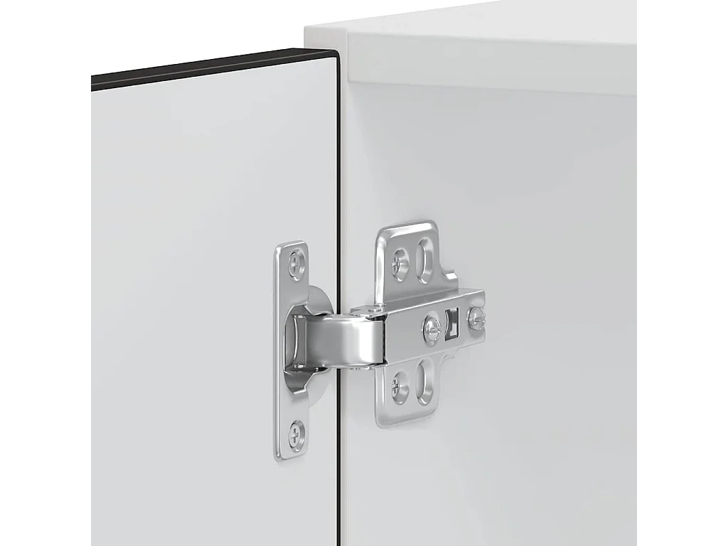 Armoires de four 2 pièces "Lucca" Bois d'ingénierie noir