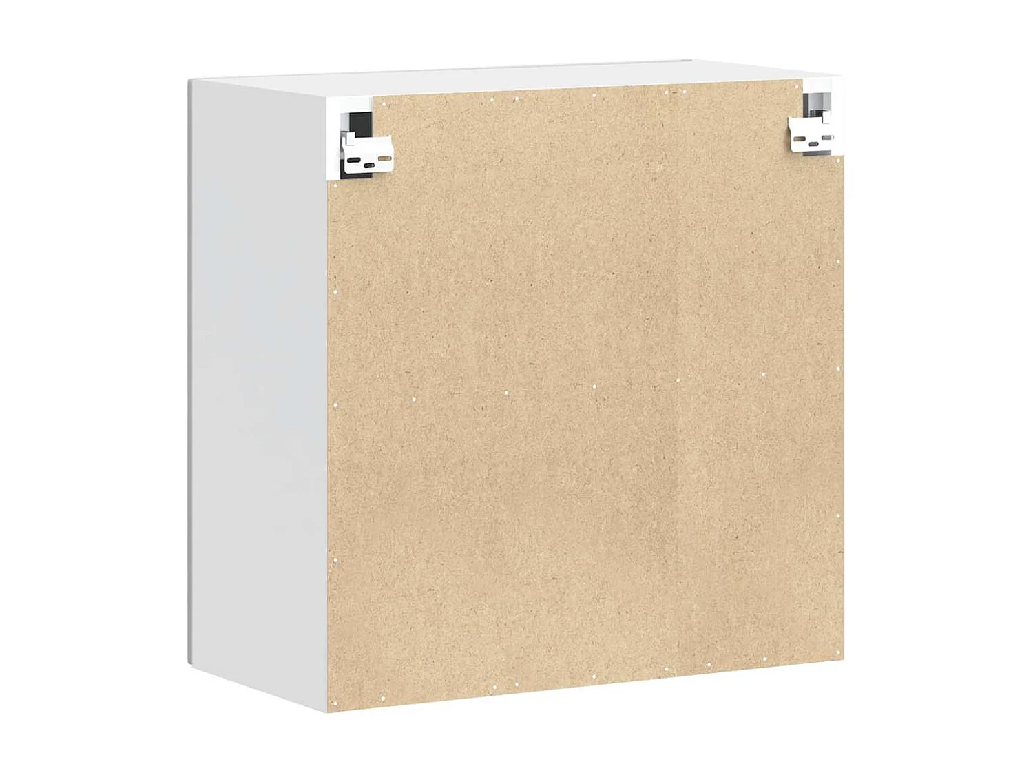 Armoire murale de cuisine Porto blanc brillant bois ingénierie