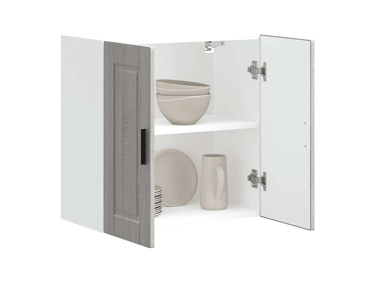 Armoire murale de cuisine Porto sonoma gris bois d'ingénierie