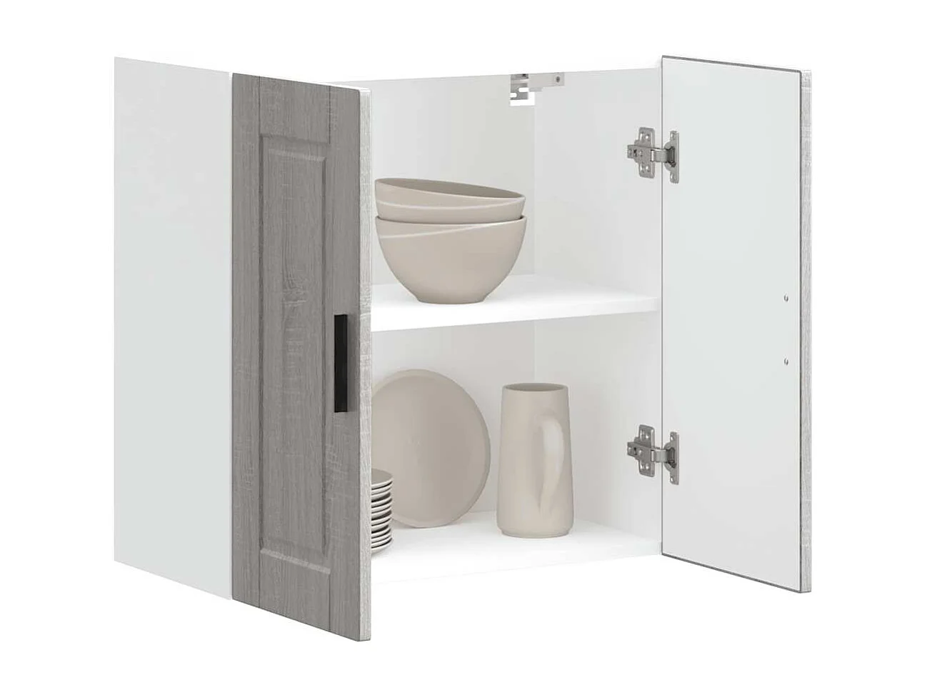 Armoire murale de cuisine Porto sonoma gris bois d'ingénierie