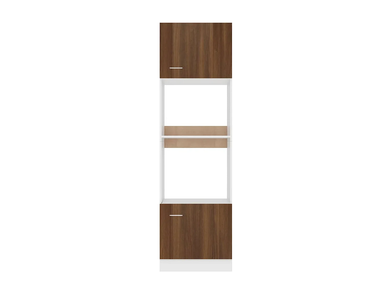 Magnetronkast Lyon 60x57x207 cm bewerkt hout bruin eikenkleur