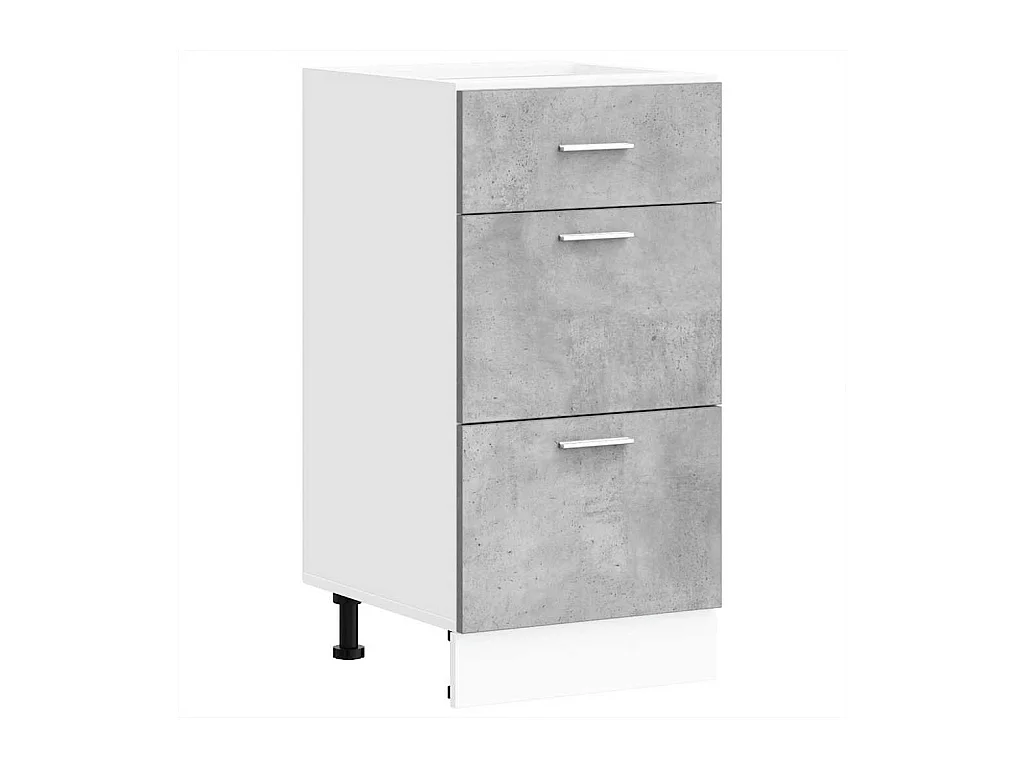 Meuble bas "Lyon" Gris béton 40 x 46 x 81,5 cm Bois d'ingénierie